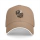 Black baseball cap with 'Enjoy Your Monday' grim reaper coffee graphic