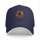 Black Baseball Cap with Fiery Attack Titan Graphic Print