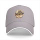 Black Baseball Cap with Dinosaur Eating Ramen Graphic