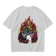 Olive T-shirt with Final Fantasy Vivi and Moogle Fire Artwork