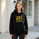 Black hoodie with Thousand Sunny pirate ship graphic design
