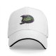 Black Baseball Cap With Cute Witch Frog Graphic Design