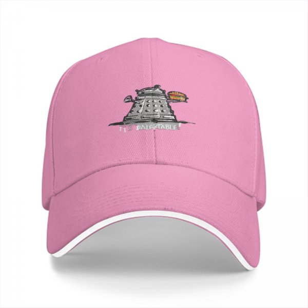 Black Baseball Cap With Dalek It's Dalektable Graphic