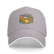 Black baseball cap with Lucky Vibes Only lucky cat and gold pot graphic