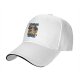 Black baseball cap with raccoon 'I Have Trash Issues' graphic