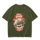 Olive Ramen Club Graphic T-Shirt with Noodle Bowl Art