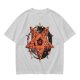 Olive T-Shirt With Pizza Pentagram Graphic Design