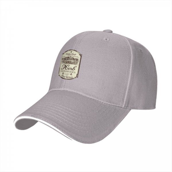 Black Baseball Cap with Herb Ertlinger's Fruit Wines Logo