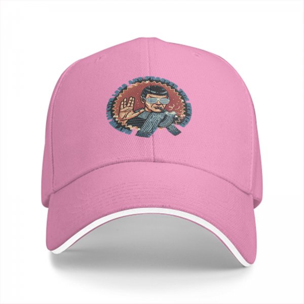Black baseball cap with Star Trek Spock graphic and 'Live Long and Prosper' text