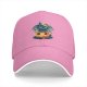 Black Baseball Cap With Cute Viking Dragon Pumpkin Halloween Art