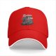Black baseball cap with Relax Die skeleton palm tree graphic