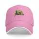 Black Baseball Cap With Cute Running Avocado Graphic