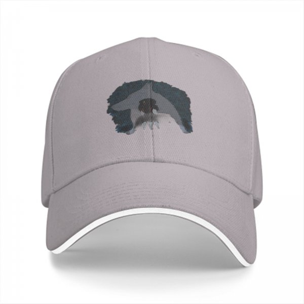 Black Baseball Cap With Monster Face Graphic Design