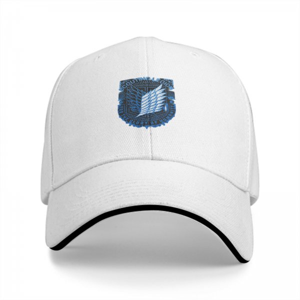 Black Baseball Cap With Attack On Titan Scouting Legion Emblem