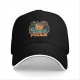 Black baseball cap with 'We Came In Pizza' alien UFO graphic