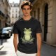 Olive T-Shirt With Meditating Frog Graphic Print