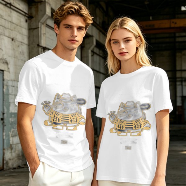 Olive Green T-Shirt With Stylish Cat Graphic Print