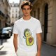 Olive T-Shirt With Astronaut Avocado Monster Print