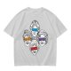 Olive T-Shirt With Golden Girls Ninja Turtle Masks Graphic