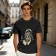 Olive T-shirt with Darth Vader holding a steaming coffee cup