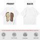 Olive T-Shirt With Surprised Light And Sad Burnt Bread Slices Graphic