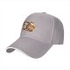 Black baseball cap with cute Christmas cat gingerbread print