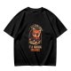 Olive T-Shirt With Red Panda Driving Car 'Destination? I'm Going Insane' Print