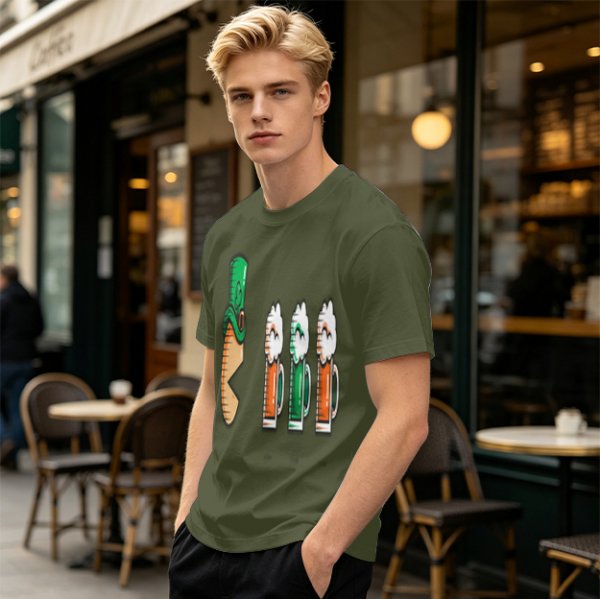 St Patricks Day Leprechaun Hat Beer Mug Graphic T-Shirt