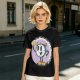 Olive T-Shirt With Cartoon Clock Holding Beer 'Happy Hour' Print