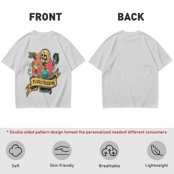 Playa de los Muertos Beach Club Skeleton Margarita T-Shirt