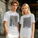 Olive t-shirt with retro video game 'It's dangerous to go alone' print