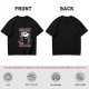 Olive t-shirt with live fast play dead opossum biker graphic