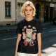 Olive T-Shirt With Cat Sushi Chef Juggling Sushi Print