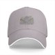 Black Baseball Cap With Subtle Nature Inspired Graphic Print