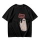 Olive T-Shirt With Ghost Holding 'Haunt The Rich' Protest Sign