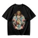Olive T-Shirt Featuring Monkey D. Luffy Pirate Anime Art