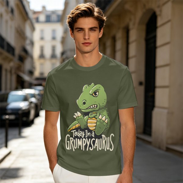 Grumpy Dinosaur T-Shirt for Kids Today I'm a Grumpysaurus