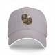 Black baseball cap with 'Enjoy Your Monday' grim reaper coffee graphic