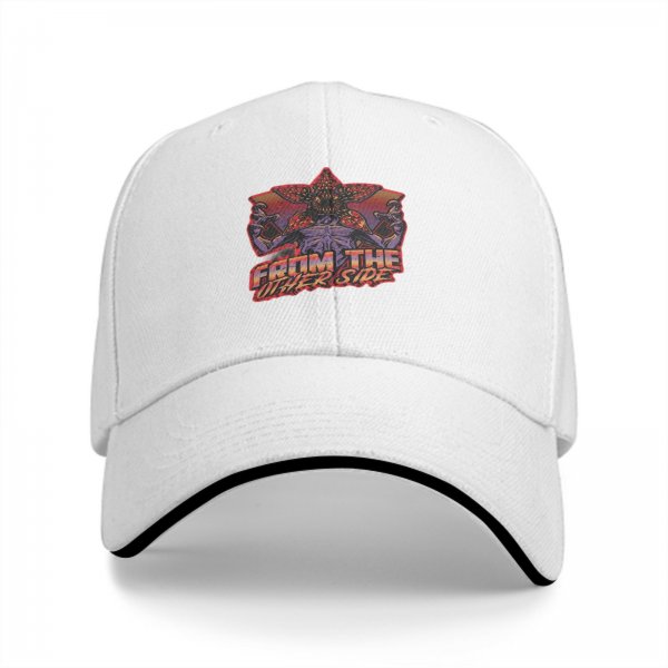 Black baseball cap with Stranger Things Demogorgon 'From The Other Side' print