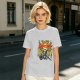 Olive graphic t-shirt with Dark Souls metal-style print