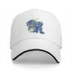 Black Baseball Cap With Anime Superhero Punch Graphic Print