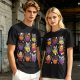 Halloween Animal Cupcake Graphic T-Shirt For Spooky Season