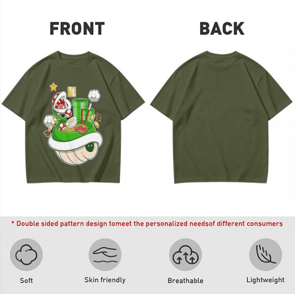Super Mario Themed Ramen Graphic T-Shirt