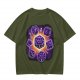 Olive T-Shirt With Glowing Dungeons & Dragons Dice Set Art