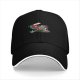 Black Baseball Cap With Colorful Halloween Witch Graphic Print