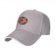 Black Baseball Cap with Pizza Pentagram Graphic
