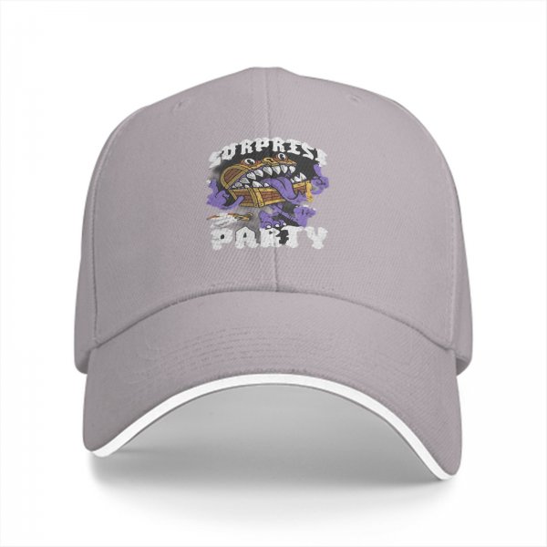Surprise Party Monster Chest Graphic Black Baseball Cap