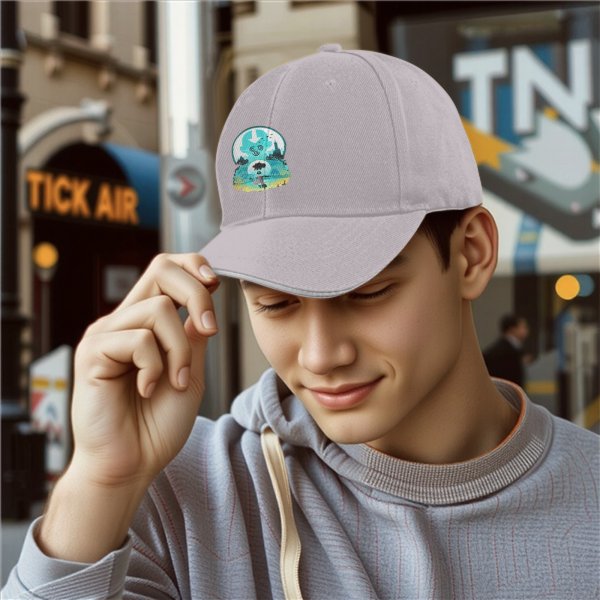 Avatar Themed Black Baseball Cap With Airbender Artwork