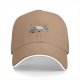 Black Baseball Cap With Playful Yawning Raccoon Graphic