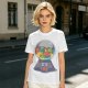 Olive T-Shirt With Cat Gumball Machine Artwork